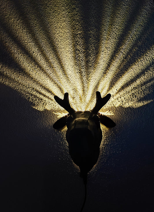Geweih des Lichts – 3D-Wandlampe "Elch“